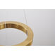 Canada LED 16 inch Gold LED Chandelier Ceiling Light